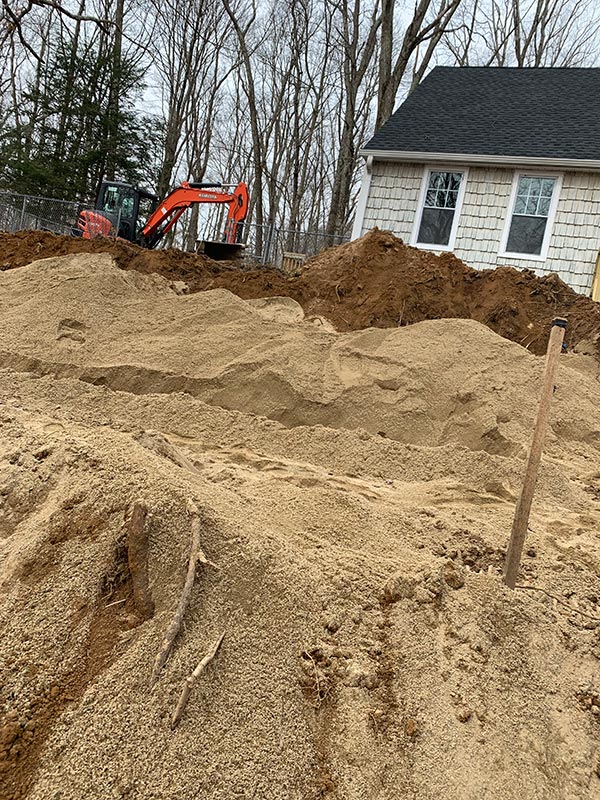 andover ct septic field and tank installation