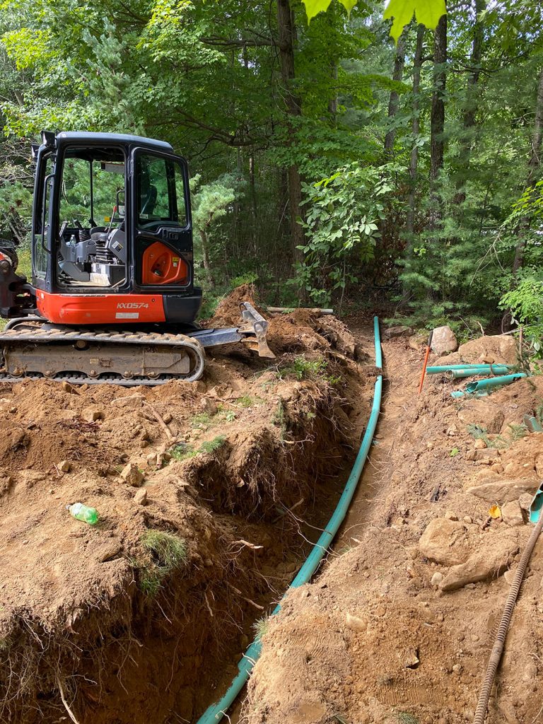 Curtain Drain Tolland CT Drainage Septic Pros