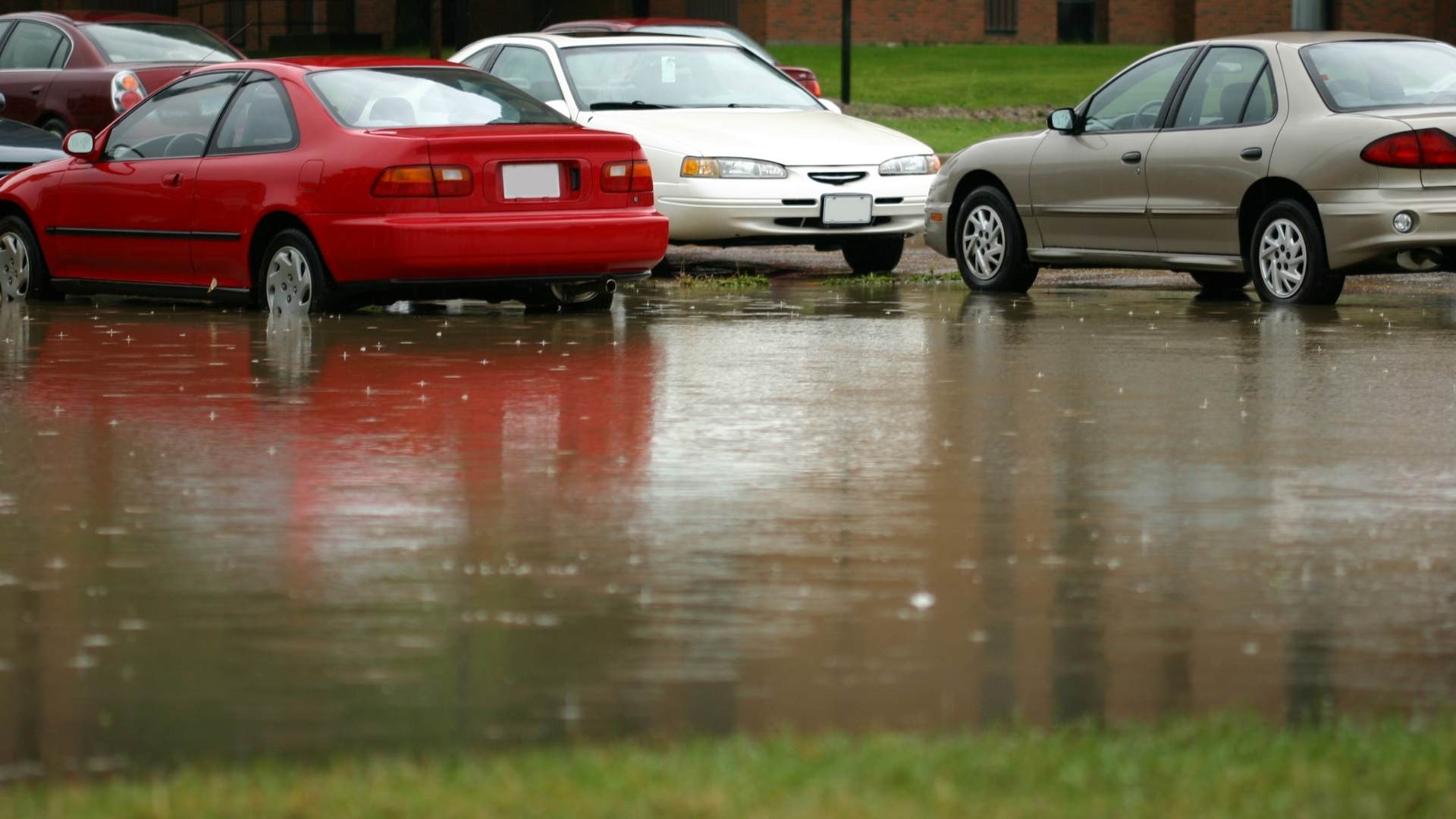 parking lot flood